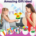 FUNZBO Arts and Crafts Supplies for Kids - Craft Kit with Glitter Glue Stick, Pipe Cleaners Pom Poms Craft & Craft Tools, DIY School Supplies Kit,