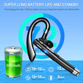 Bluetooth Headset for Cell Phones 500Hrs Standby Time with LED Charging Case 270 Degrees Rotatable Mic Hands Free Bluetooth 5.4 Version