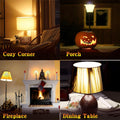 6W E26 LED Flame Effect Light Bulb - 4 Modes Fire Flickering Bulbs for Christmas Decoration Atmosphere Lighting (2 Pack)