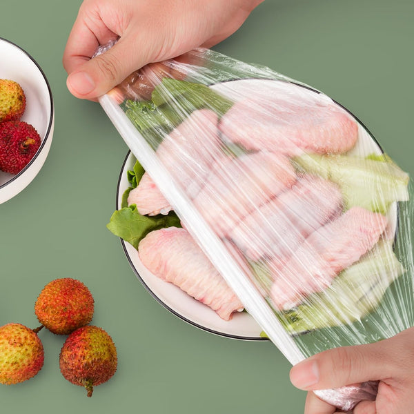 Fresh Keeping Bags, 300Pcs Food Covers, Reusable Elastic Food Storage Covers, Plastic Sealing Elastic Stretch Adjustable Bowl Lids, Universal