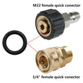 50Pcs Power Pressure Washer O-Rings for 1/4 Inch M22 Quick Connect Coupler (Black)