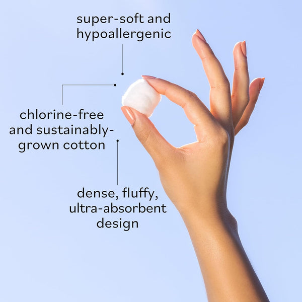 Sky Organics Organic Jumbo Cotton Balls for Sensitive Skin, 100% Pure Organic Cotton Sustainably Grown, Chlorine Free, Hypoallergenic, Ultra-Soft