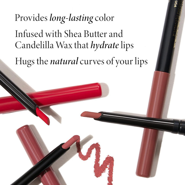 LAURA GELLER NEW YORK Modern Classic Lip Liner, Luxurious Creamy Long Lasting Lip Liner, Prevents Feathering and Fading, Radiant Rose Radiant