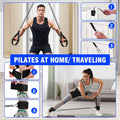 Pilates Bar Kit with Resistance Bands,Pilates Bar with Stackable Bands Workout Equipment for Legs,Hip,Waist and Arm,Exercise Fitness Equipment for