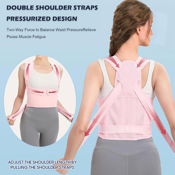 Posture Corrector for Women,Adjustable Full Back Brace and Shoulder Straightener,For Back Pain Relief,Hunchback Correction,Scoliosis,Thoracic