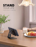 Lamicall Adjustable Cell Phone Stand, Desk Phone Holder, Cradle, Dock, Compatible with Iphone 16, 15, 14, Plus, Pro, Pro Max, 13 12 X XS,4-8