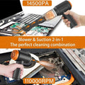 Air Duster - Computer Vacuum Cleaner - for Keyboard Cleaning- Cordless Canned Air- Powerful - Energy-Efficient(Air-01)