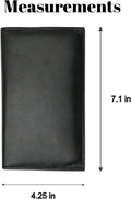 Marshal Bifold Leather RFID Blocking Wallet For Men & Women | Genuine Leather Holder With 19 Slots, 2 Bill Compartments & ID Window For