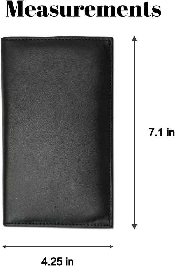 Marshal Bifold Leather RFID Blocking Wallet For Men & Women | Genuine Leather Holder With 19 Slots, 2 Bill Compartments & ID Window For