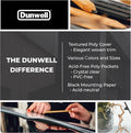 Dunwell 12X18 Art Portfolio Binder with Mounting Paper (Black), Large Portfolio Folder for Artwork Storage, 24 Clear Sleeves Display 48 Pages, 12