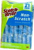 Scotch -Brite Non Scratch Scrub Sponges - 21 Pack - Individually Wrapped