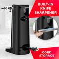 POHL SCHMITT Electric Can Opener with Knife Sharpener and Bottle Opener