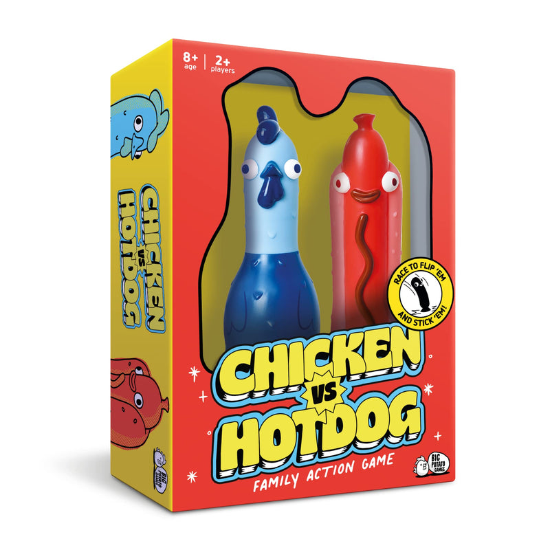 Big Potato Chicken Vs Hotdog: the Ultimate Challenge Party Game for Flipping-Fun Families, Board Game for Game Nights