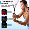 Fitpolo Smart Watch for Women,1.8â Touchscreen, Bluetooth Call, Alexa Built-In,24/7 Heart Rate Spo2 Monitor,Step Counting,Sleep Tracking, IP68