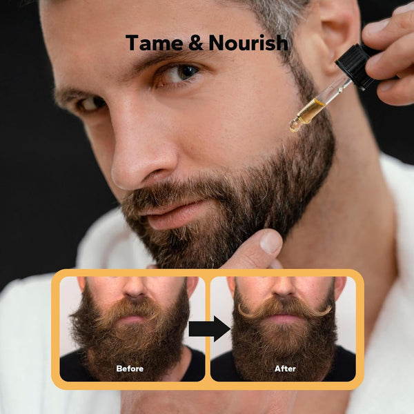 Beard Oil (3 Pack, 90Ml), Beard Growth & Conditioning Oil for Men, Hydrating Beard Moisturizer for Grooming & Care, Sandalwood, Cedarwood, Sweet