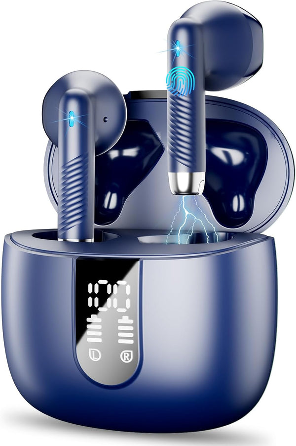 Wireless Earbud Bluetooth 5.3 Headphones with Clear Sound, 40H Playtime, Sport Earbud Touch Control with LED Digital Display, IP7 Waterproof