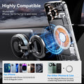 Vacuum Suction Magnetic Phone Holder, Strong Suction Magnetic Car Phone Holder Mount Foldable Phone Stand for Iphone16/15/14/13/12,