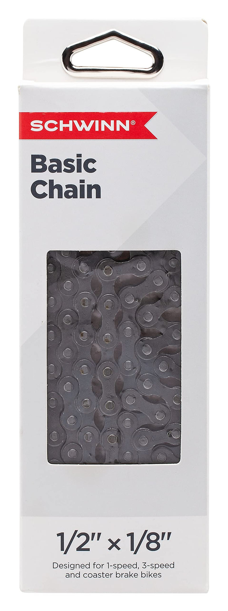 Schwinn Chain, Steel Replacement Chain, 112 Links, Fits Derailleur & Non-Derailleur Bikes, Single & Multi-Speed Bikes