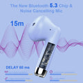Jxrev Wireless Earbuds, Bluetooth 5.3 Headphones in Ear with Noise Cancelling Mic, Earbuds Stereo Bass, IP7 Waterproof Sports Earphones, 32H