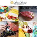 Waxwrap Beeswax Wraps for Food, Organic Cotton Food Bags - Sustainable Plastic Bag Alternative, Reusable Snack Bags, Bees Wax Wraps Reusable Food