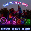 Activ Life LED Bike Wheel Lights with Batteries Included, Get 100% Brighter and Visible from All Angles for Ultimate Safety & Style (1 Tire Pack,