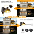 Porch Lights with Outlet, Dusk to Dawn Outdoor Light with Built-In GFCI Outlet, Waterproof Anti-Rust Lantern for Front Door, Garage