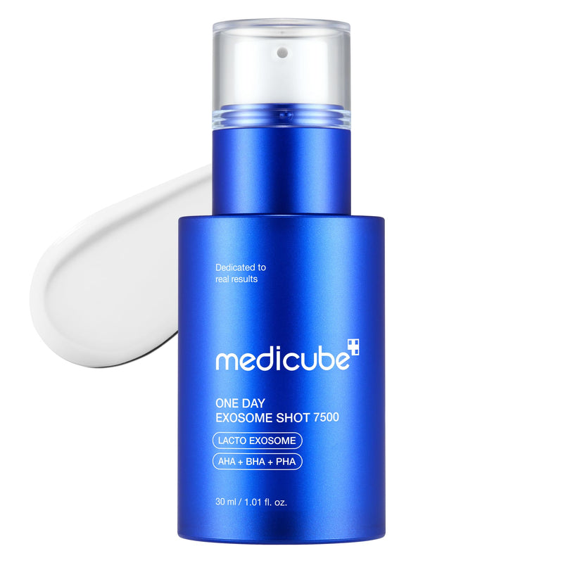 Medicube Zero Exosome Shot 7,500 PPM Spicule Facial Serum | Liquid Skin Booster Serum | Exosome, AHA+BHA+PHA | Pore Care, Dead Skin Cells, Skin