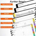 Daily Planner 2025-2026, Monthly Weekly Daily Planner 2025-2026, 18 Month with Tabs, July 2025 - December 2026 Time Management Manual, 100GSM