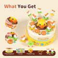 B.Duck Games for Kids Age 4-6, Board Games Bounce and Catch Duck Toys for Kids 4-8, Family Board Games for 5-7 Boys Girls, Birthday Gifts