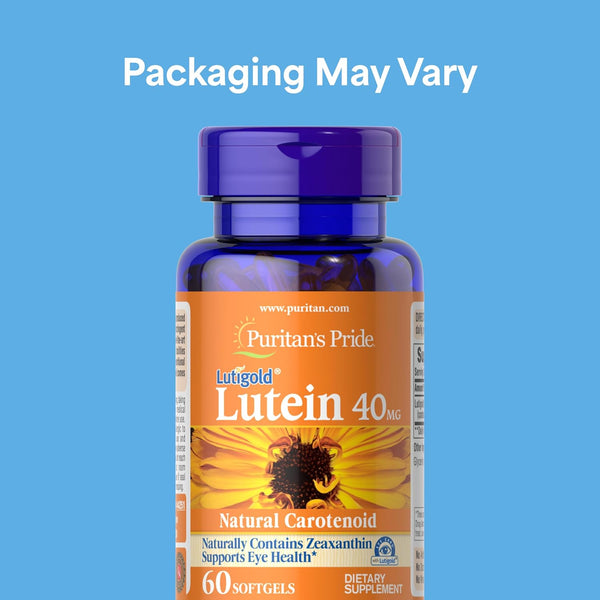 Puritan'S Lutigold Lutein 40Mg Zeaxanthin 1600 Mcg 60 Softgels Free USA Shipping