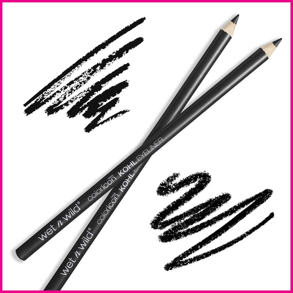 Wet N Wild Color Icon Kohl Eyeliner Pencil - Rich Hyper-Pigmented Color, Smooth Creamy Application, Long-Wearing Matte Finish Versatility,