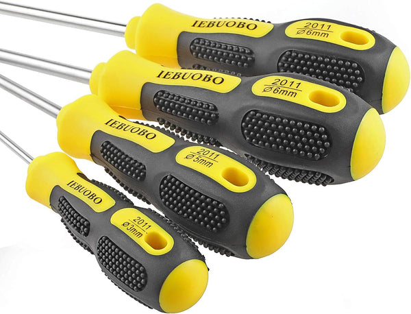 6 Piece Precision-Magnetic-Screwdriver-Tool-Set-Phillips-Flat-Head Tips Screw Driver Small Flathead Non-Slip for Repair Home Craft