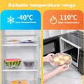 300Pcs Reusable Elastic Food Covers - Universal Stretchable Clear Adjustable Plastic Plate & Bowl Covers, Outdoor Fresh Keeping Bags, Kitchen