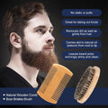 Beard Kit W/ Beard Oil, Balm, Brush, Comb, Moisturize &Soften Coarse, Dry Beard, Anniversary & Birthday Gifts for Men Him Boyfriend Husband Dad