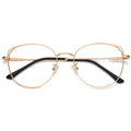 SOJOS Cat Eye Blue Light Blocking Glasses for Woman Hipster Metal Frame Womens Eyeglasses She Young SJ5027