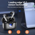 ZIUTY Wireless Earbuds, 2025 Bluetooth Headphones, 50Hrs Stereo Deep Bass Ear Buds with Power Display Charging Case, Buit in Mic, IPX5 Waterproof