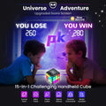 Rechargeable Game Handheld Cube - 15 Fun Brain & Memory Game with Score Screen - Christmas Easter Birthday Gifts for Boys Girls Ages 6-12+ Years