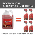 Spitfire CBD540045 Professional All Purpose Power Cleaner, Heavy Duty Degreaser Removes Resin, Paint, Oil, Ink, Gum, Pine Scent, Ready-To-Use