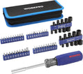 WORKPRO 61PC Magnetic Screwdriver Bits & Nut Driver Set with Organizer Bag, DIY Tools & Equipment for Men Women Mechanic, Herramientas Tool Bit