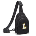 Small Corduroy Sling Bag Initial Crossbody Bag Fanny Pack for Girls Personalized Birthday Gifts for Teen Girls Gifts