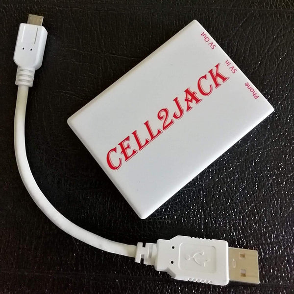 CELL2JACK - Cellphone to Home Phone Adapter, Make and Receive Cell Phone Call on Your Landline Phone Free - Cell Phone to Landline Dock - Cell to