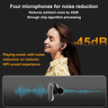 Smart Touchscreen Wireless Bluetooth 5.3 Headset, Super Smart Noise Canceling Earbuds, In-Ear Earbuds with Ear Caps, IPX56 Water Resistant, for