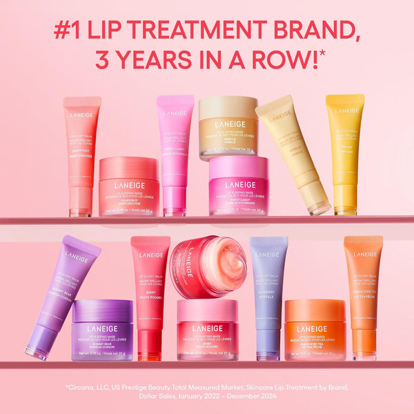 LANEIGE Lip Glowy Balm: Sheer Tinted Lip Moisturizer with Shea Butter, for Hydrating Shine & Soft Lips Berry