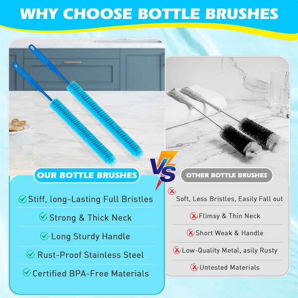 3Pack Dryer Vent Cleaner Kit, Home Improvement Essential Cleaning Tools, up to 30 Inch Long Brush Cleaning Setï¼Pet Hair Remover for Laundryï¼Drain