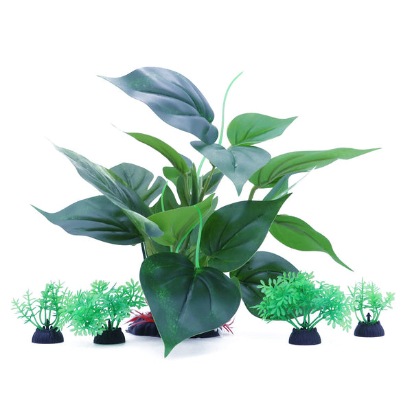 ALEGI Aquarium 10 Inch Silk Plants for Betta Fish Tank, Underwater Aquatic Water Grass Decor