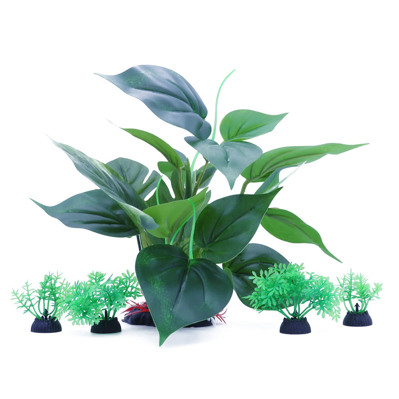 ALEGI Aquarium 10 Inch Silk Plants for Betta Fish Tank, Underwater Aquatic Water Grass Decor