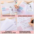Weekly to Do List Notepad, 8.5''X11'' Weekly Desk Planner with 52 Tear off Sheets Undated Weekly Planner Habit Tracker & Productivity Organizer