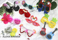 Ocean Line Luau Party Sunglasses - 9 Pairs Funny Hawaiian Glasses, Tropical Fancy Dress Props, Fun Summer Kids Party Favors, Beach Themed Party