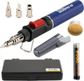 IRODA SOLDERPRO 90K Butane Soldering Iron Kit â 9 Piece Kit 3-In-1 Heat Tool (25â80W) Self-Igniting, Adjustable Flame, 17S Heat-Up, 53-Min