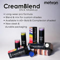 Mehron Makeup Creamblend Stick | Face Paint, Body Paint, & Foundation Cream Makeup | Perfect for Halloween .75 Oz (21 G) (White)